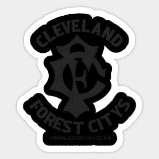 Cleveland Forest Citys Baseball Team Sticker